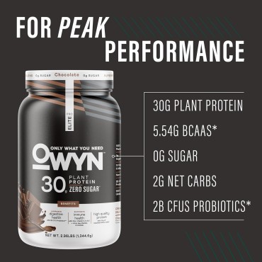 30g Plant-Based High Protein Powder, Zero Sugar