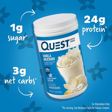 Vanilla Milkshake Protein Powder, 24g of Protein