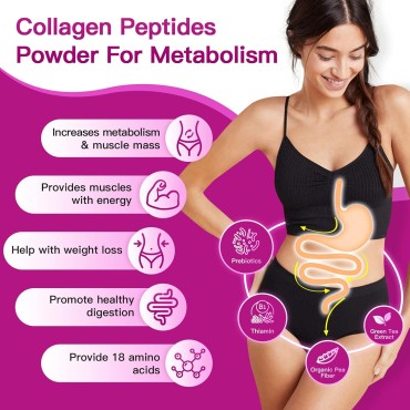 Multi Collagen Peptides Powder - Hydrolyzed Collagen Type I II III V X