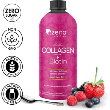 Liquid Collagen Peptide + Biotin | Liquid Collagen for Women and Men