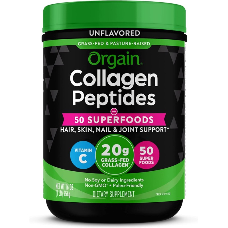 Hydrolyzed Collagen Powder + 50 Organic Superfoods For Women & Men