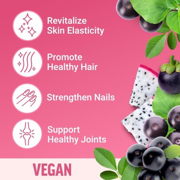 Collagen Boosting Superfoods, Vegan Collagen Booster for Women