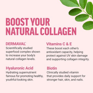 Collagen Boosting Superfoods, Vegan Collagen Booster for Women