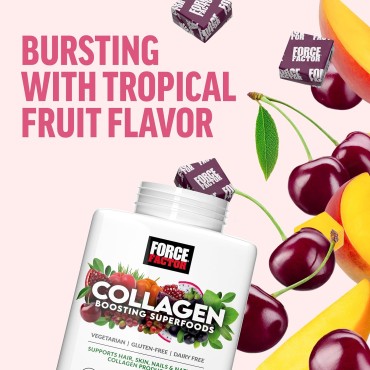 Collagen Boosting Superfoods, Vegan Collagen Booster for Women