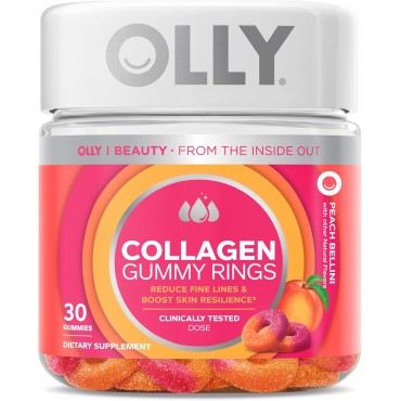 Collagen Gummy Rings,2.5g of Clinically Tested Collagen,Adult Supplement