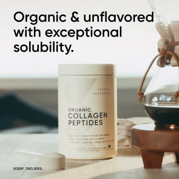 Organic Collagen Peptides - Hydrolyzed Type I & III Collagen Protein