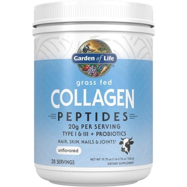 Garden Of Life Grass Fed Collagen Peptides Powder–Unflavored Collagen Powder