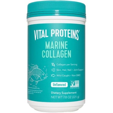 Vital Proteins Marine Collagen Peptides Powder Supplement For Skin Hair Joint - Hydrolyzed Collagen