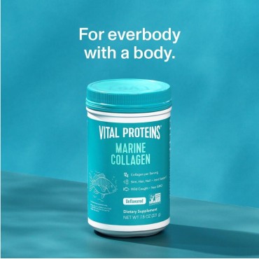 Vital Proteins Marine Collagen Peptides Powder Supplement For Skin Hair Joint - Hydrolyzed Collagen