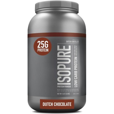 Dutch Chocolate Whey Isolate Protein Powder With Vitamin C & Zinc For Immune Support