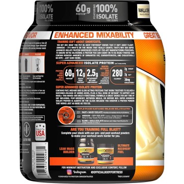 Super Advanced Isolate Protein Powder, Gluten