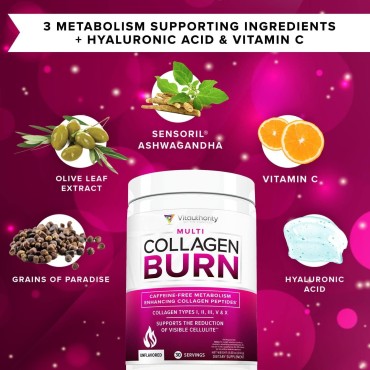 Hydrolyzed Collagen Powder For Weight Loss - Collagen Burn Ultimate Beauty Complex