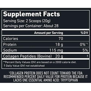 BUBS Naturals Unflavored Collagen Peptides Powder - Best Proteins For Joints & Skin