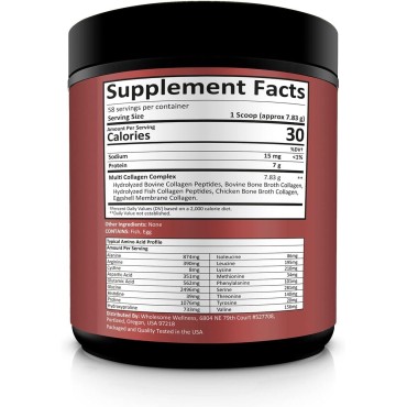 Multi Collagen Protein Powder Hydrolyzed (Type I II III V X) 