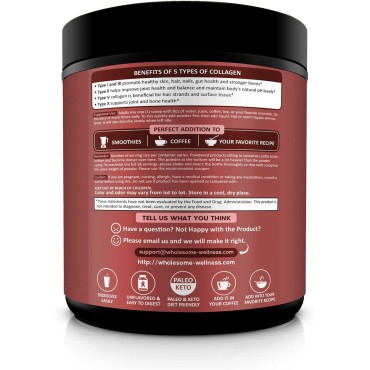 Multi Collagen Protein Powder Hydrolyzed (Type I II III V X) 