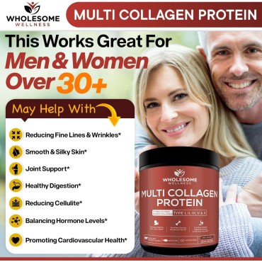 Multi Collagen Protein Powder Hydrolyzed (Type I II III V X) 