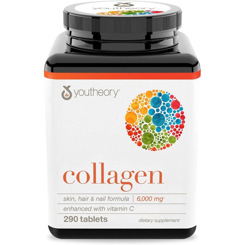 Youtheory Collagen With Vitamin C, For Optimal Absorption, Skin, Hair, Nails And Joint Support