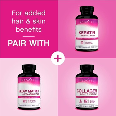 NeoCell Super Collagen Peptides + Vitamin C & Biotin, Promotes Healthy Hair