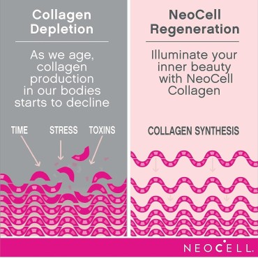 NeoCell Super Collagen Peptides + Vitamin C & Biotin, Promotes Healthy Hair