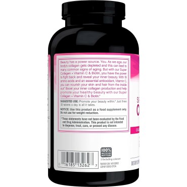 NeoCell Super Collagen Peptides + Vitamin C & Biotin, Promotes Healthy Hair