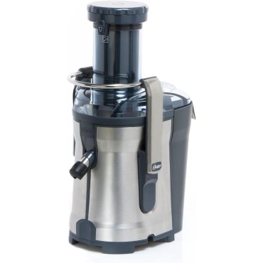 Oster Easy-to-Clean Professional Juicer, Stainless Steel Juice Extractor, Auto-Clean Technology, XL Capacity, Gray