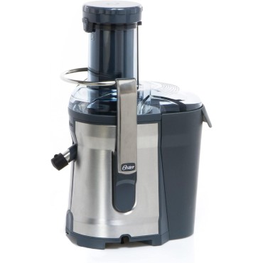 Oster Easy-to-Clean Professional Juicer, Stainless Steel Juice Extractor, Auto-Clean Technology, XL Capacity, Gray