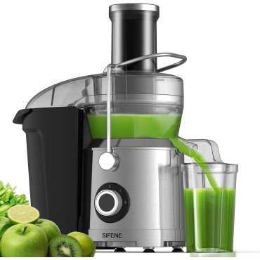 1300W Centrifugal Juicer, 3.2 Wide Chute, High-Yield Juice Extractor, Copper Motor, 3-Speed, Easy Clean, Non-BPA