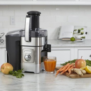 Cuisinart CJE-1000FR 1000-Watt 5-Speed Juicer/Juice Extractor (Renewed) Bundle with 2 YR CPS Enhanced Protection Pack