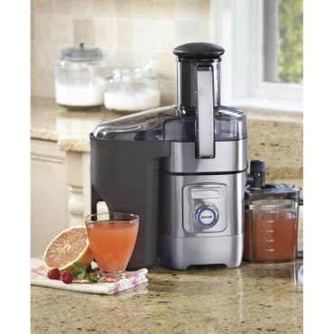 Cuisinart CJE-1000FR 1000-Watt 5-Speed Juicer/Juice Extractor (Renewed) Bundle with 2 YR CPS Enhanced Protection Pack