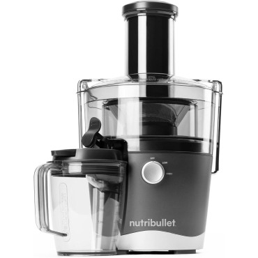 NutriBullet Juicer Centrifugal Juicer Machine for Fruit, Vegetables, and Food Prep, 27 Ounces/1.5 Liters, 800 Watts, Gray NBJ50100