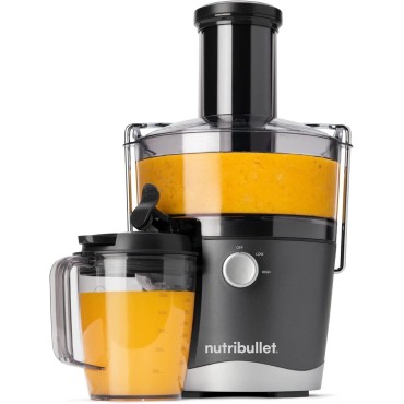 NutriBullet Juicer Centrifugal Juicer Machine for Fruit, Vegetables, and Food Prep, 27 Ounces/1.5 Liters, 800 Watts, Gray NBJ50100