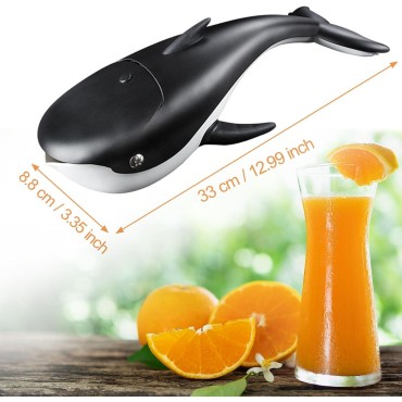 Killer Whale Lemon Juicer Squeezer Handy Citrus Juicer,Presentation Your DIY Fresh Fruit Juice with Manual Hand Juicer