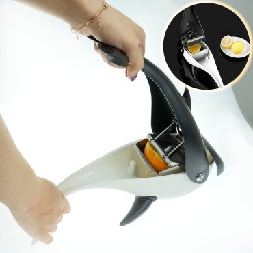 Killer Whale Lemon Juicer Squeezer Handy Citrus Juicer,Presentation Your DIY Fresh Fruit Juice with Manual Hand Juicer