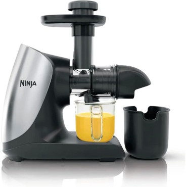 Ninja Cold Press Juicer Pro - Powerful Slow Juicer - Cloud Silver JC100 (Renewed)