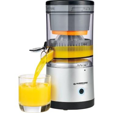 Hurricane Juicer, Powerful Cordless Juice Extractor Machine, Compact Design Fruit Juicer with Dishwasher-Safe Parts, Rechargeable 500 RPM Electric Juicer for Oranges, Berries & More