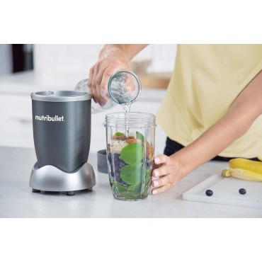 nutribullet Personal Blender for Shakes, Smoothies, Food Prep, and Frozen Blending, 24 Ounces, 600 Watt, Gray, (NBR-0601)