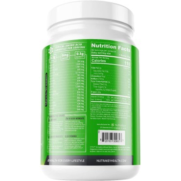 NutraKey V-Pro, Raw Plant Protein Powder, Organic, Vegan, Low Carb, Gluten Free with with 20g of Protein (Vanilla Cookie) 1.78-Pound.