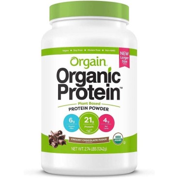 Orgain Protein Plant Based Powder Creamy Chocolate Fudge, 32 Oz