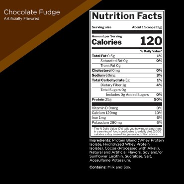 Rule One Proteins R1 Protein - 25g Fast-Acting, Super-Pure 100% Isolate and Hydrolysate Protein Powder with 6g BCAAs (2 Pounds*, Chocolate Fudge)