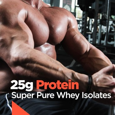 Rule One Proteins R1 Protein - 25g Fast-Acting, Super-Pure 100% Isolate and Hydrolysate Protein Powder with 6g BCAAs (2 Pounds*, Chocolate Fudge)