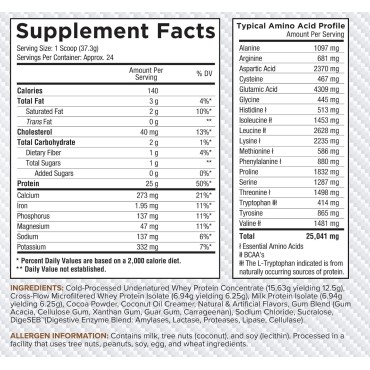 Core Nutritionals Pro Sustained Release Protein Blend, Digestive Enzyme Blend, 25G Protein, 2G Carb, 24 Servings (Death by Chocolate)