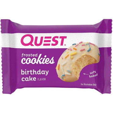 Quest Nutrition Birthday Cake Frosted Cookies, 8 Count