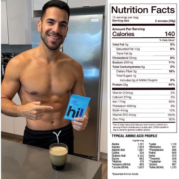 Human Improvement - Organic Plant Based Protein Powder with Cricket Protein, Low Calorie, 0g Added Sugar, Gut Friendly, Gluten Free, Lactose Free, Dairy Free, Chocolate - 1.25lb