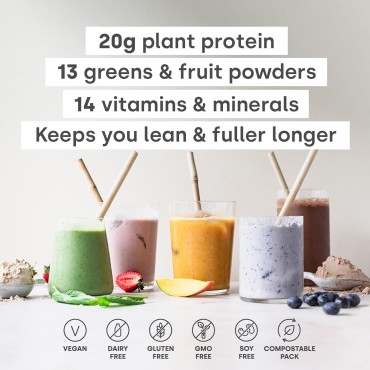 Form Superblend Protein - Vegan Protein Powder with Superfoods, Vitamins and Minerals - 20g of Plant Based Protein per Serving (Chocolate Salted Caramel)