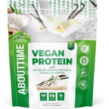 About Time Vegan Protein Supplement, Vanilla, 2 Pound