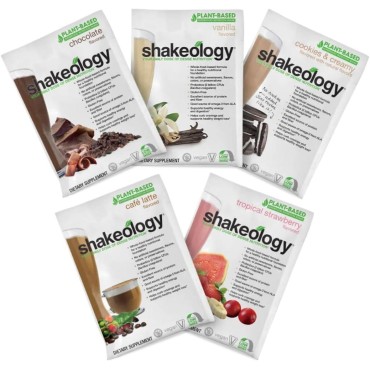 BODi Shakeology Sampler Pack Vegan Protein Powder, Gluten Free Superfood Protein Shake with Supergreens, Probiotics for Gut Health, Adaptogens, Vitamins, 16g Plant Protein per Serving