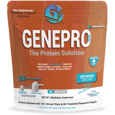 Genepro Medical Grade Protein Powder - Net Weight 453.5 Grams - 30 Servings