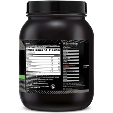 GNC AMP Nature-Based Protein | Vegan Protein for Muscle Growth & Repair | Fuels Athletic Strength & Performance | Vanilla Cookie | 28 Servings