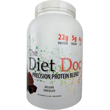 The Diet Doc Precision Protein Blend: 2.2lb (Belgian Chocolate)