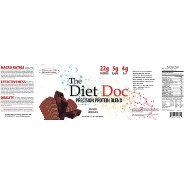 The Diet Doc Precision Protein Blend: 2.2lb (Belgian Chocolate)